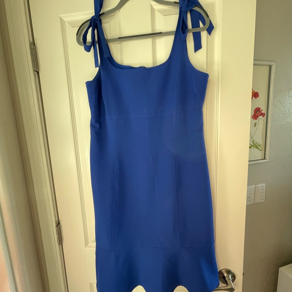 Elegant Blue Sleeveless Dress